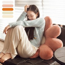 키밍 데이지 꽃쿠션 플라워 방석 홈카페 거실 베개 의자쿠션-72394EA, 55cm_브라운