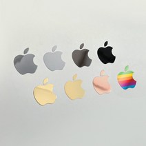 애플로고 메탈스티커 아이폰14 아이패드 매직키보드 스티커, M-1, 사틴실버