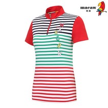 (여성)스프라이프배색포인트반집업 반팔 티셔츠_MIW2TH06