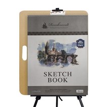 이젤AT160+클립보드4절+스케치북4절