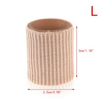 4 개 2 쌍 새로운 실리콘 부드러운 패브릭 손가락 발가락 보호기 분리기 페디큐어 옥수수 굳은살 제거제 손 통증 완화 튜브 발 관리, 리터(2.5x3cm)