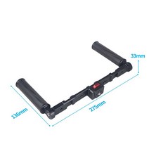카메라손잡이 스테디캠 스테빌라이저 탄소 섬유 핸드 그립, 02 1 4 Screw Mounting