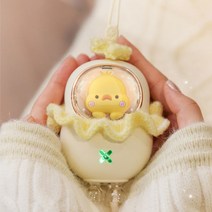 [에코럭키] 워머덕 USB 손난로 C타입 충전, 워머덕 USB 손난로-분홍