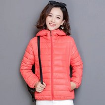 AMlisa 경량패딩 여성 겨울 베이직 후드 경량 다운 자켓 숏패딩 10컬러