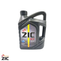 SK 합성 엔진오일 지크 X7 4L LPG 전용 가스차 ZIC 5W30