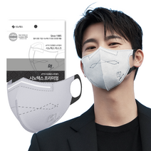 시노텍스 UV콜라보 자외선차단 새부리형 디자인핏 ePTFE 프리미엄 마스크 서인국마스크, UV콜라보 중형(M), 50매, 1개입