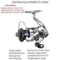 2019 shimano stradic fl 1000s c2000s 2500s 2500shg c3000 c3000hg c3000xg 3000mhg 4000mhg 4000xg c500, 2500년대