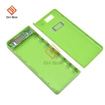 파워뱅크 자작배터리 캠핑용배터리 5V 듀얼 USB 8*18650 보조베터리 케이스 휴대 전화 충전기 DIY 쉘 배터, 03 B Green