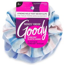 구디 Goody 머리끈 곱창밴드, Forever Blue Stripe 2 Ct