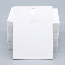 액세서리 목걸이택 상품택 포장 종이 귀걸이 100매, 상품선택, 악세서리택100매