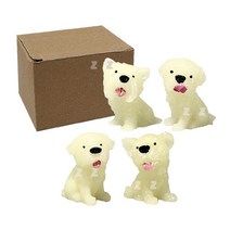 아이보리 미니강아지 장식품 4P -N/강아지모형장식품/ koonshop 쿤샵, 상세페이지 참조