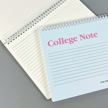 I 가로형 상철노트 색상랜덤 가로줄 노트 B5 유선