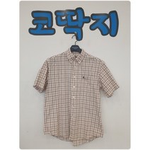 남04399 빈폴정품 면 체크 포켓 캐주얼 반팔 남방 셔츠 중고구제 코딱지구제
