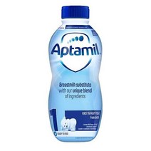 Aptamil 압타밀 1 퍼스트 베이비 밀크 포뮬라 리퀴드 프롬 버스 1L x4팩