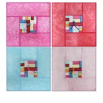 인하우스 모시상보자기 - 사각 밥상보 밥상덮개 상보 모시, 블랙, 1개