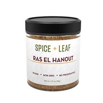 Ras El Hanout by Spice + Leaf - Premium Morrocan Spice Blend | Vegan Non GMO Salt Free and Preser, 1