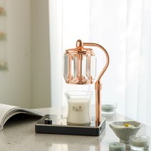 캔들백화점 깔끔한 크리스탈 캔들워머 실버화이트 + 소이 캔들 150g 세트, 라임바질만다린, 1세트