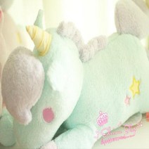 유니콘 택배 환상적 투스타 털융 인형 엎드리는 망아지 티슈뽑기 장난감 선물 ., C01-길이 50cm, T02-티슈뽑기 블루색