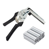 Hog Ring Plier Tool M Clips Staples ken Hamster Bird Rabbit Mesh Cage Wire Fencing C [G00116406], 1개
