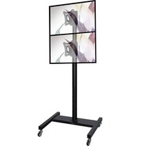 LMS-3200V 세로2단형 15~27인치 TV 스탠드 티비 받침대 워크스페이스 카트, LMS-3200V 세로2단형 기본형