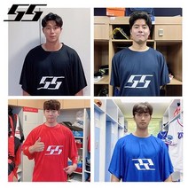 스포스피릿 반팔 아이싱 티셔츠 야구의류 KBO 선수착용 빅사이즈, 레드