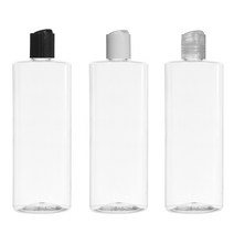 프레스캡 120ml 150ml 200ml 250ml 300ml 500ml 똑딱이캡 공병 화장품, 500ml각투명 흰색캡