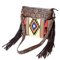 American Darling Conceal Carry 크로스 바디 백 가죽 프린지 지갑 웨스턴 핸드백 맞춤 주문 주황색.