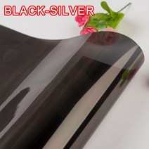 썬텐지 창문 시트지 유리 필름지 스티커 편도 미러 창 필름 비닐 자체 접착 반사 태양, Black