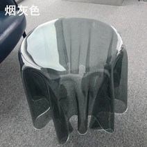 투명 아크릴 원형 사이드테이블 거실창가 침대옆사이드 미니 고스트 물결테이블, 스몰(스모키 그레이) 32-46 cm