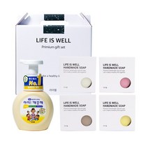 약사가 제조한 천연 비누 라이웰X아이깨끗해 핸드워시 250ml 어성초 병풀 개똥쑥 깔라만시 히비스커스 4P 선물세트, 깔라만시비누(레몬향-맑은피부) 4P