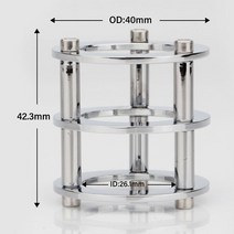 진공 튜브 가드 보호대 커버 12AX7 ECC83 6922 5687 HIFI 빈티지 오디오 앰프 DIY 골드 및 크롬 도금 1, 01 은