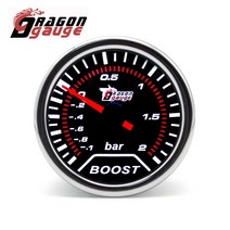 RPM측정기 타코미터 타코메타 드래곤 게이지 52MM 수온 오일 온도 프레스 전압계 진공 타코미터 RPM 부스트, 03 Booster Gauge Bar