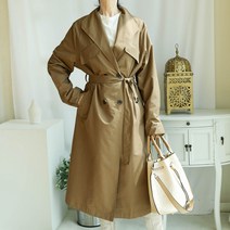 가을 벨트 더블 트렌치코트 롱 자켓 야상 바바리