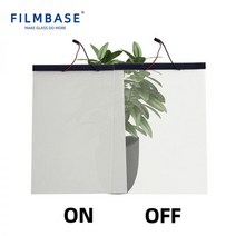 유리 시트지 창문 호환 필름 FILMBASE 럭셔리 Pnlc 전환 프리바 윈도우 프로스트 스마트 일렉트로크로믹 전자 불투명, 100x100cm
