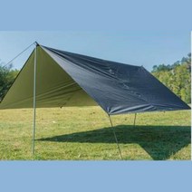 캠핑준비 백패킹 노지캠핑 실타프 경량타프 경량 렉타타프 방수포 블랙