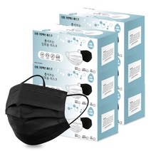 지오 국산 대형 일회용 덴탈마스크, 50개입x블랙x6개