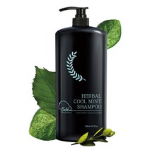 허벌 쿨 민트 샴푸 1500ml 대용량 여름 두피 딥클렌징 쿨링 멘톨 샴푸, 1개
