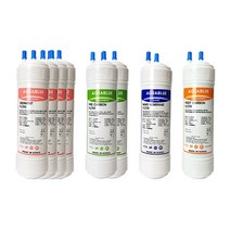 야자수 카본 국내생산 위닉스 정수기 필터 호환 TS-200S 1년세트 8개, (나노업그레이드) 9인치단방향8개(TS200S)