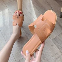 사무실 여성 예쁜 슬리퍼 공항 패션 여름 신발 코디