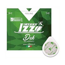 Izzo Espresso ESE 패드 서빙 Cialde 카페인 없는 탭 디카페인 150개.