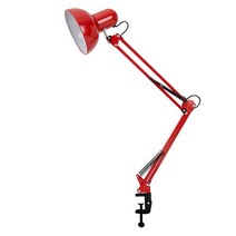책상등 탁상조명 눈 긴 팔 접는 아트 자 수 촬영 작업 채우기 데스크, 02 Red (Without Bulb)
