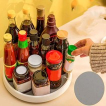 소품 양념통 트레이 주방정리 회전 수납 턴테이블 원형 선반, 대