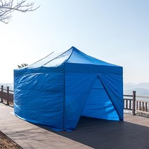 학교 체육대회 야외행사 야유회 그늘막 캐노피천막 간편설치 튼튼한 정원, 32mm스틸 3X4.5, 백청백