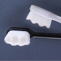 초미세모 물결무늬 얇은모 칫솔 저자극칫솔 이물질제거 잇몸마사지 부드러운칫솔, 컬러-블랙