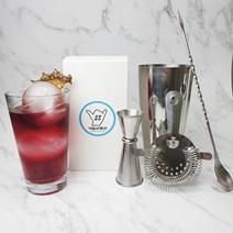 칵테일키트 보스턴쉐이커 세트 지거 바스푼 스트레이너 바텐더 도구 홈텐딩 용품 셰이커, 욜루 올루 홈칵테일 세트 바스푼 ( 중 - 30CM )