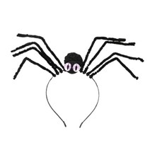 스파이더 헤드 밴드 할로윈 티아라 여성 스파이더 헤어 후프 고스 헤드 밴드 할로윈 고딕 헤어 밴드, [04] Purple, 보라