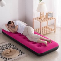 두꺼운 브레이크타임 에어침대매트 싱글 빅사이즈 더블 에어매트 야외접이식 휴대용 침대 가정용 편리한침대, C01-1857222싱글침대