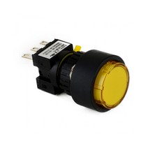 2A2B 푸쉬온 자동 복귀 리턴 전원 스위치 돌출형 12V DC 필라멘트 ON-(ON) 16mm KBL161M-2C2, 레드 [KBL161M-2CR1]