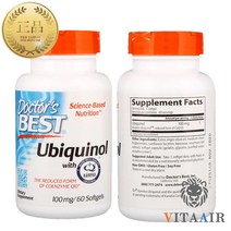 닥터스베스트 유비퀴놀 카네카 QH 함유 100 mg 60 소프트젤, 1개, 60개
