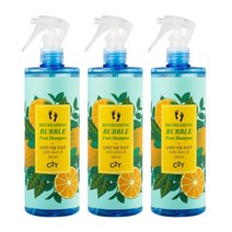 C2Y 상쾌한 버블 풋샴푸 시트러스향 500ml 발샴푸 발냄새제거제 발세정제, 3개